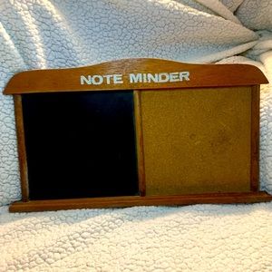 Vintage Wall Note/Reminder Station